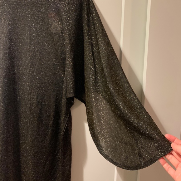 NWT Ted Baker Monyca Drape One Shoulder Sparkly Dress - Picture 10 of 14